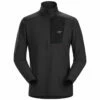 Arc'teryx Men's Rho LT Zip Neck - Black