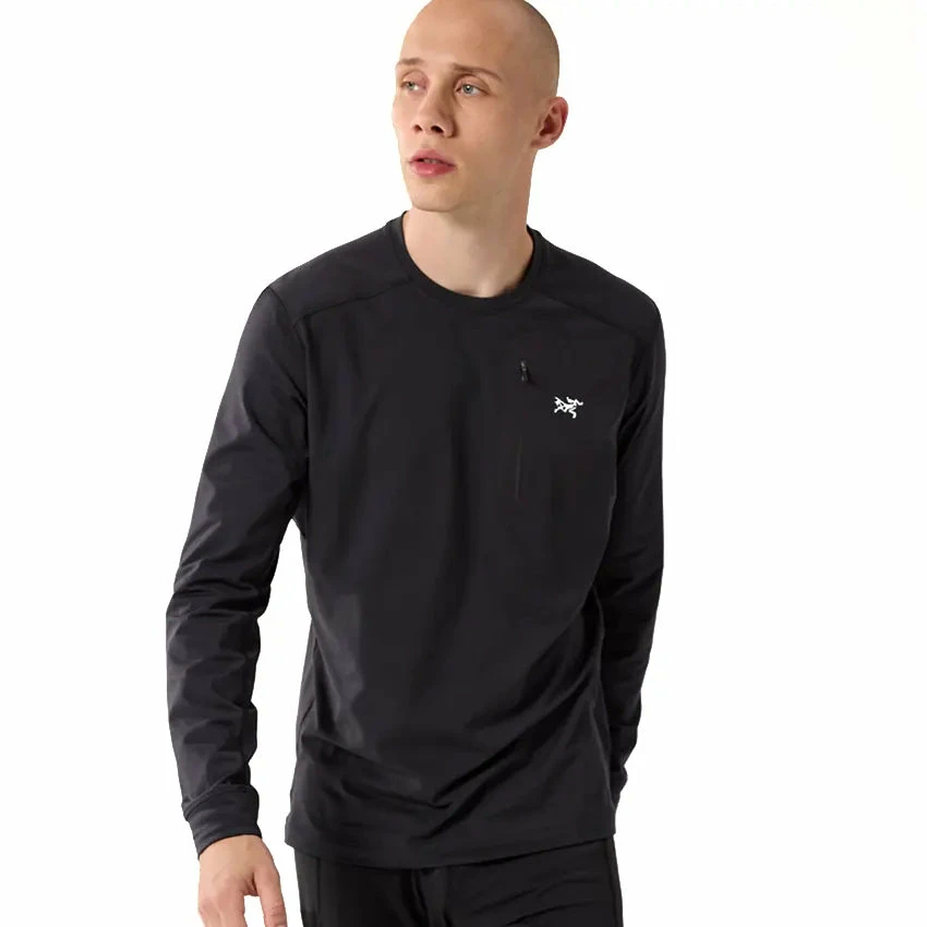 Arc'teryx Men's Rho LT Crew Neck - Black - Image 2