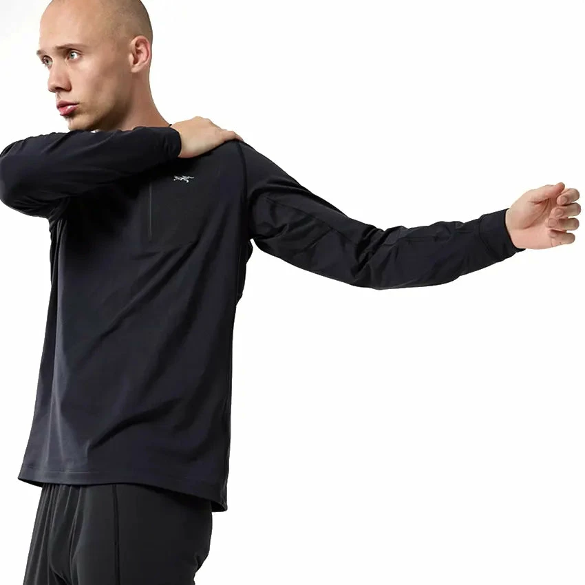 Arc'teryx Men's Rho LT Crew Neck - Black - Image 4