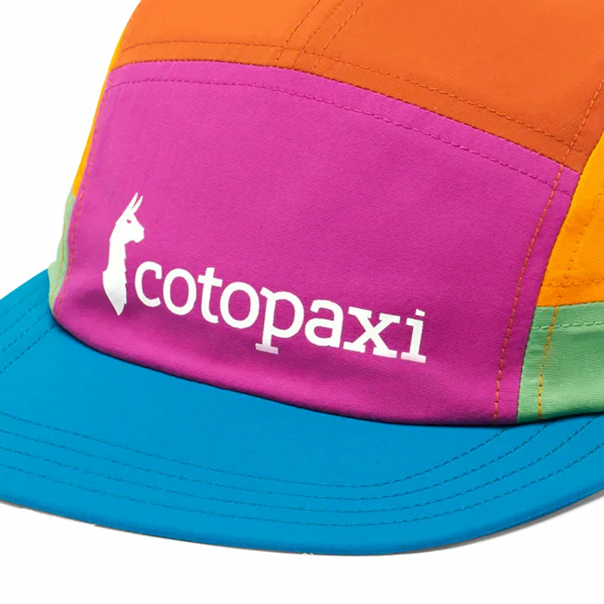 Cotopaxi Tech 5-Panel Hat - Raspberry & Gulf - Image 2