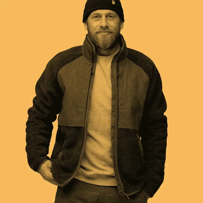 FJÄLLRÄVEN Men's Vardag Pile Jacket - Chalk White / Indigo Blue - Image 3