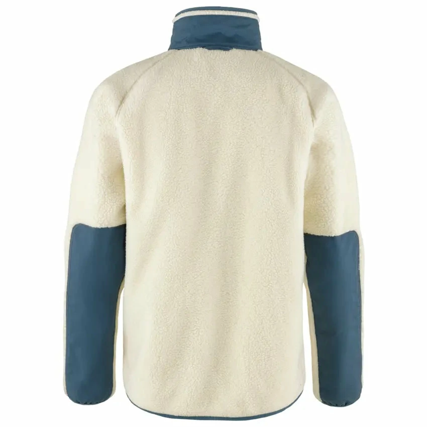 FJÄLLRÄVEN Men's Vardag Pile Jacket - Chalk White / Indigo Blue - Image 2