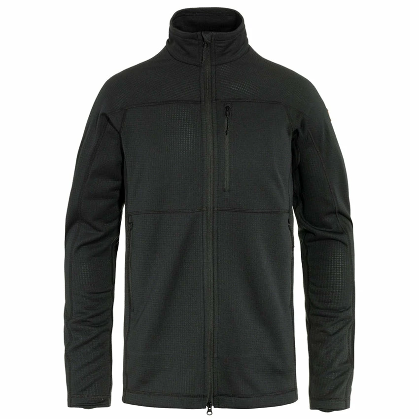 FJÄLLRÄVEN Men's Abisko Lite Fleece Jacket - Black