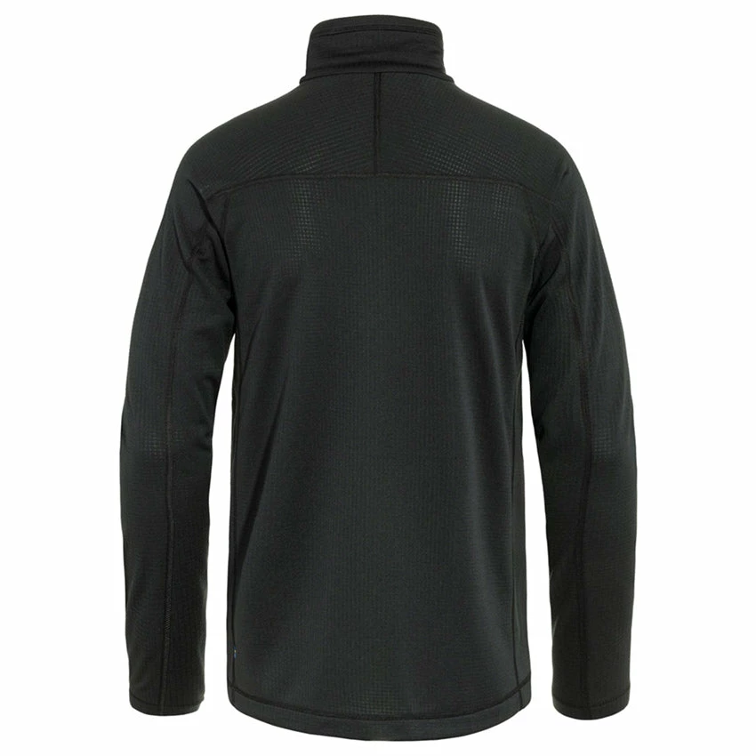 FJÄLLRÄVEN Men's Abisko Lite Fleece Jacket - Black - Image 3