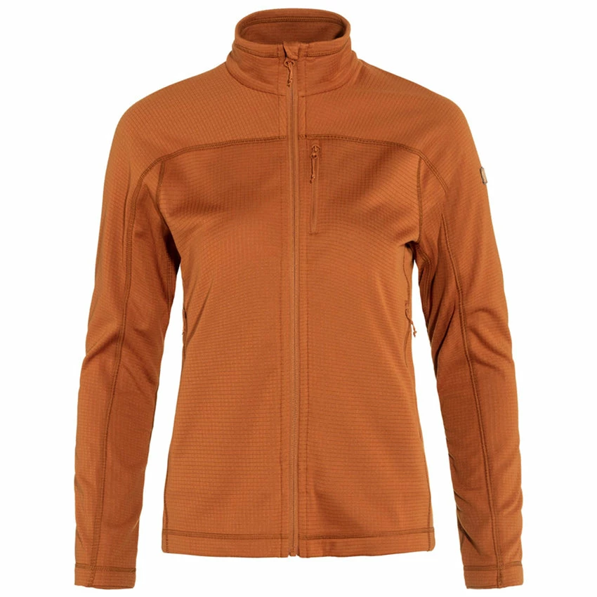 FJÄLLRÄVEN Women's Abisko Lite Fleece Jacket - Terracotta Brown