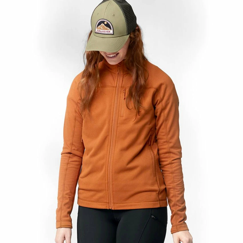 FJÄLLRÄVEN Women's Abisko Lite Fleece Jacket - Terracotta Brown - Image 4