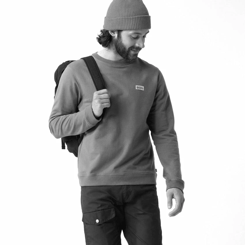 FJÄLLRÄVEN Men's Vardag Sweater - Grey Melange - Image 3