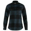 FJÄLLRÄVEN Women's Canada Shirt - Navy / Black