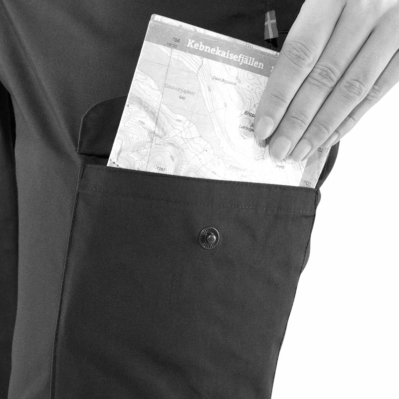 FJÄLLRÄVEN Women's Kaipak Trousers Curved - Dark Navy - Image 5