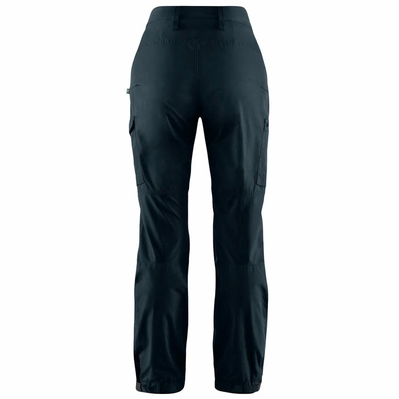 FJÄLLRÄVEN Women's Kaipak Trousers Curved - Dark Navy - Image 2