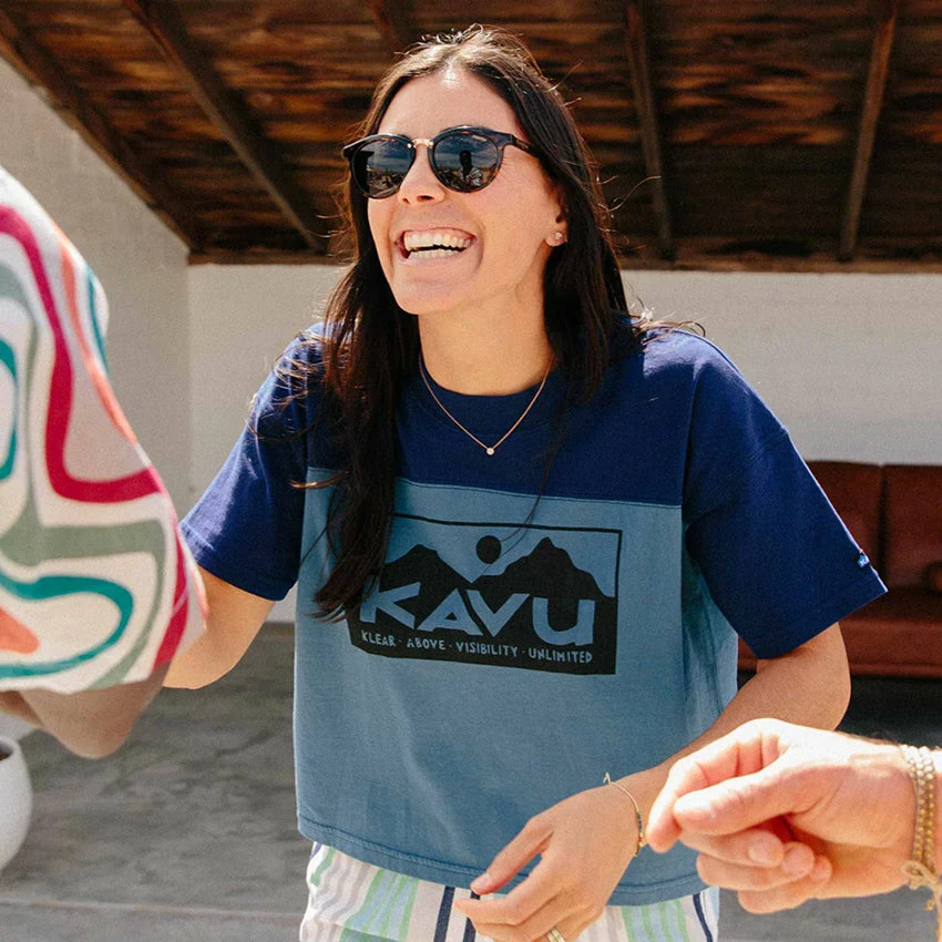 KAVU Women's Malin T-Shirt - High Skies - Image 4