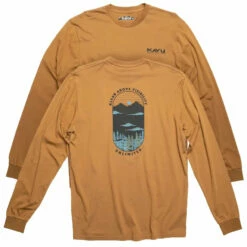 KAVU Men's Daily Dose Long Sleeve T-Shirt - Soil