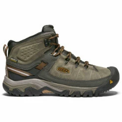 Keen Men's Targhee III Waterproof Hiking Boots - Black Olive/Golden Brown