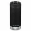Klean Kanteen Insulated TKWide 12oz W/ Café Cap - Black