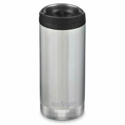 Klean Kanteen Insulated TKWide 12oz W/ Café Cap - Brushed Stainless