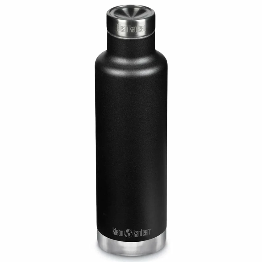 Klean Kanteen Insulated Classic 25oz W/ Pour Through Cap - Black