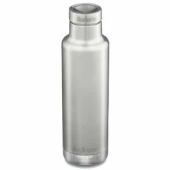 Klean Kanteen Insulated Classic 25oz W/ Pour Through Cap - Brushed Stainless