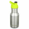 Klean Kanteen Kid Narrow Classic 12oz W/ Sport Cap - Brushed Stainless