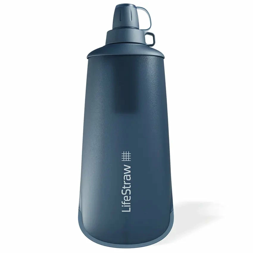 LifeStraw Peak Series 1L Squeeze Bottle - Mountain Blue