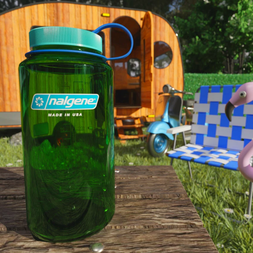 Nalgene 32oz/1L WM Tritan Sustain Bottle - Parrot Green - Image 4