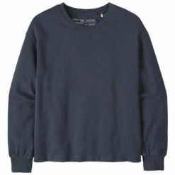 Patagonia Women's Regenerative Organic Certifiedâ„¢ Cotton Essential Pullover - Smolder Blue