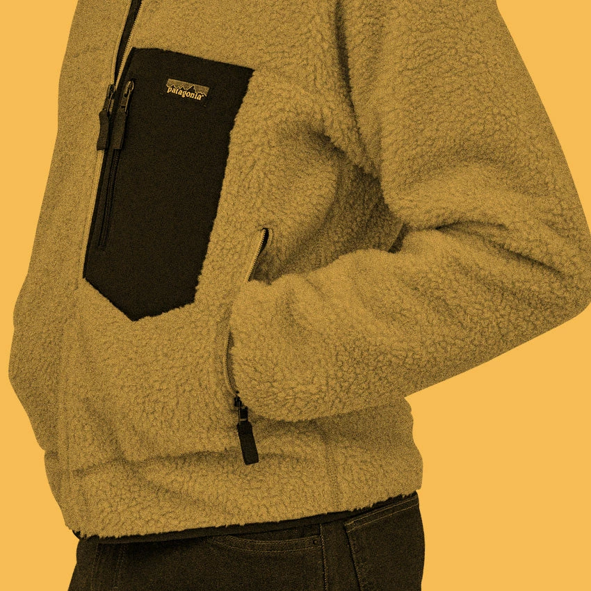 Patagonia Men's Classic Retro-X Jacket - New Navy W/Wax Red - Image 5