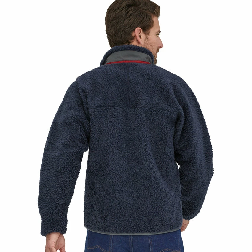 Patagonia Men's Classic Retro-X Jacket - New Navy W/Wax Red - Image 4