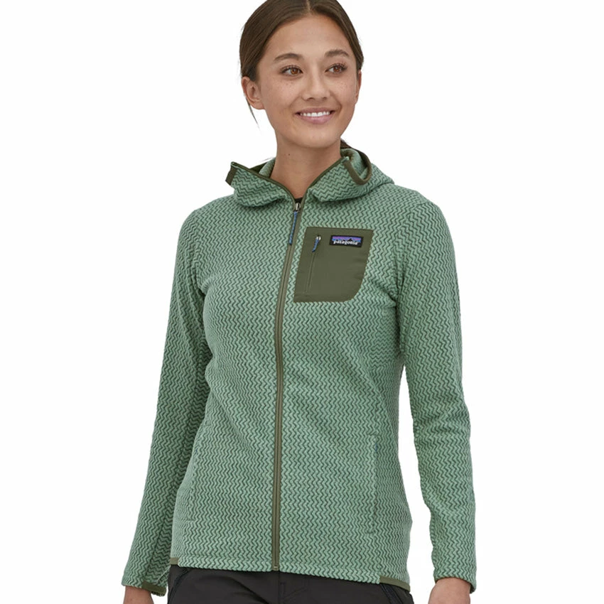 Patagonia Women's R1 Air Full-Zip Hoody - Hemlock Green - Image 4