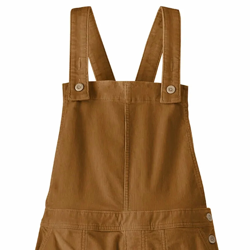 Patagonia Women's Stand Up Cropped Corduroy Overalls - Nest Brown - Image 2