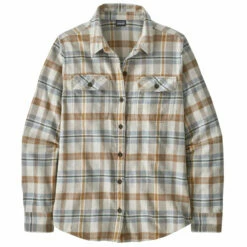 Patagonia Women's LS Organic Cotton Fjord Flannel Shirt - Fields: Natural