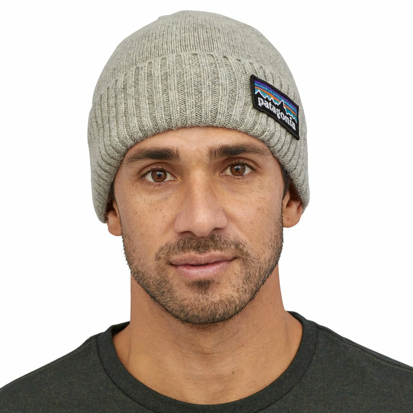 Patagonia Brodeo Beanie - P-6 Logo: Drifter Grey - Image 3