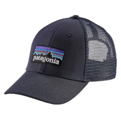 Patagonia P-6 Logo LoPro Trucker Hat - Navy Blue