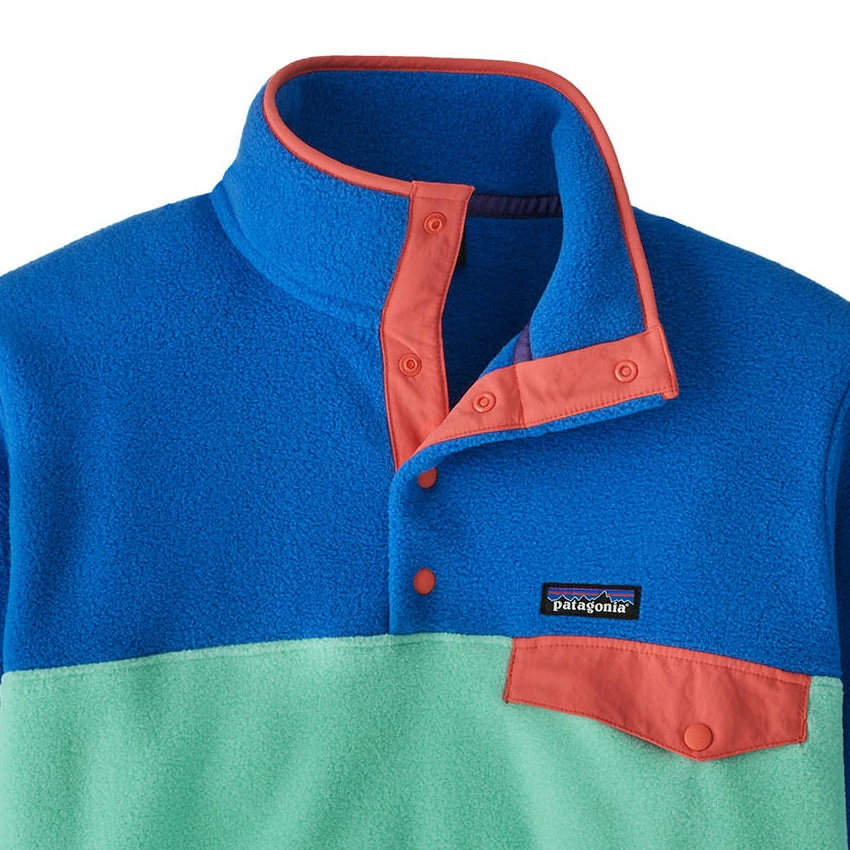 Patagonia Men's LW Synchilla Snap-T Fleece Pullover - Early Teal - Image 2