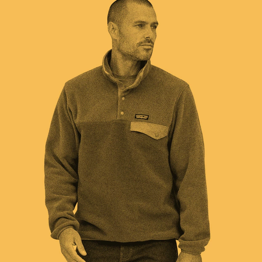 Patagonia Men's LW Synchilla Snap-T Fleece Pullover - Early Teal - Image 4