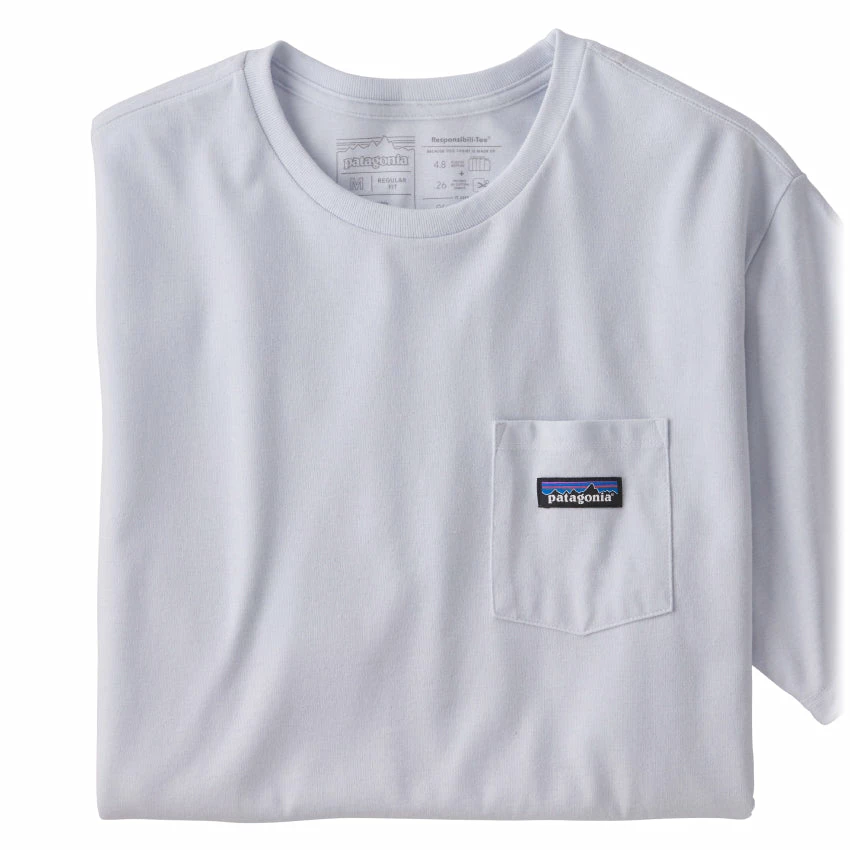 Patagonia Men's P-6 Label Pocket Responsibili-Tee - White