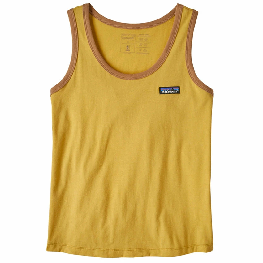 Patagonia Women's P-6 Label Organic Tank - Surfboard Yellow