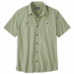 Patagonia Men's Back Step Shirt - Rainfall Plaid: Salvia Green