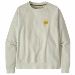 Patagonia Women's Alpine Icon Regenerative Organic Pilot Cotton Crew Sweatshirt - Birch White