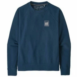 Patagonia Women's Alpine Icon Regenerative Organic Pilot Cotton Crew Sweatshirt - Tidepool Blue