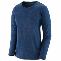 Patagonia Women's LS Capilene Cool Daily Shirt - Viking Blue - Navy Blue X-Dye