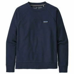 Patagonia Women's P-6 Logo Label Organic Crew Sweatshirt - New Navy