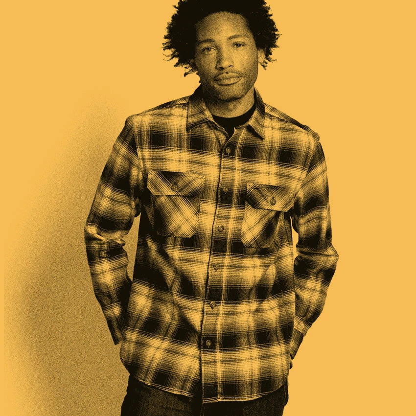 Pendleton Burnside Flannel Shirt - Green/Navy/Olive Plaid - Image 4