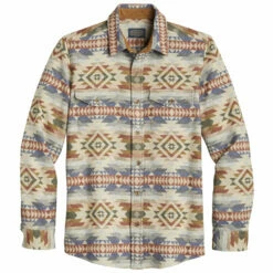 Pendleton Fitted La Pine Overshirt - Smith Rock Tan