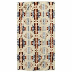Pendleton Oversized Jacquard Beach Towel - Chief Joseph Rosewood