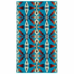 Pendleton Oversized Jacquard Beach Towel - Tucson Turquoise