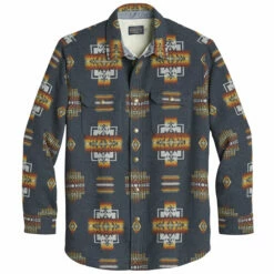 Pendleton Sherpa Lined Shirt Jacket - Chief Joseph Navy