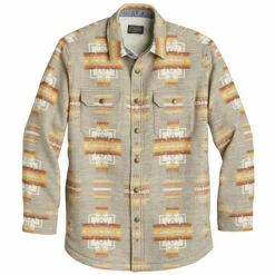 Pendleton Sherpa Lined Shirt Jacket - Chief Joseph Tan