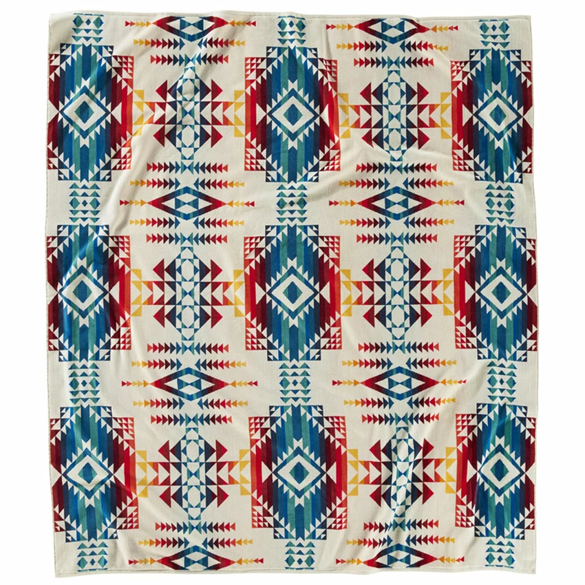 Pendleton Jacquard Beach Towel For Two - Pilot Rock Ivory