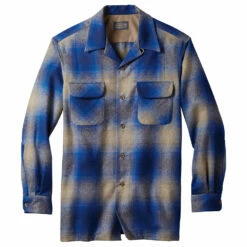 Pendleton Classic Board Shirt - Tan / Blue Ombre