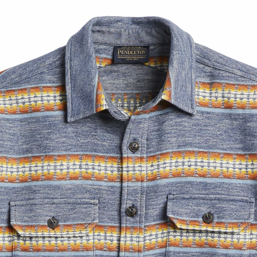 Pendleton Driftwood Shirt - Blue Pinto Mountains - Image 2